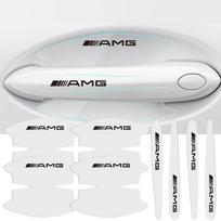 8xAutomobilio Durų Rankenėlės Dubenėlio Įbrėžimų Apsauginės Lipdukai Mercedes Benz AMG Smart W205 C300 W203 W206 W108 W124 W126 W140 W168 W