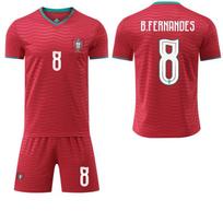Pasaulio taurė Nr. 7 C Ronaldo marškinėlių komplektas 8B Fee Sporto komandos uniforma Jota Futbolas Portugalija Namų aikštė #16