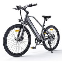 HillMiles MileTrail 1 E-Bike: 120km range, hydraulic disc brakes, 26  tires, 250W - City and mountain commuting, IPX4 pilka