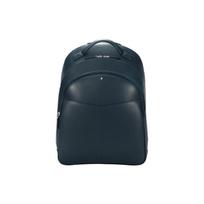 Montblanc Menų serijos odinis kuprinė Vidutinio dydžio Vyriška kuprinė Tamsiai mėlyna 128547 Basic Set (Bag+Dust Bag)