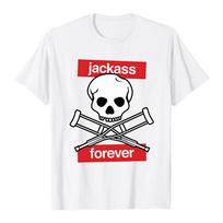 Amžinai Jackass Geriausi ir Paskutiniai Marškinėliai Vasariniai Medvilniniai Minkšti Vyriški Marškinėliai Unisex Streetwear Grafinis Spaudinys Drabužiai XS balta