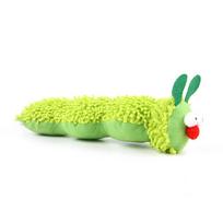 Cat Chew Toys for Teeth Cleaning Silvervine Catnip Caterpillar Interactive Kitten Teaser Molar Toy Dental Care Cat Toys XS žalia