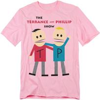 South Park Terrance And Phillip 100% Cotton T-shirt Mens Tees Top S-4XL, Pink 3XL