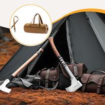 Heavy Duty Bag for Tent Stakes And Poles with Carrying Strap S chaki