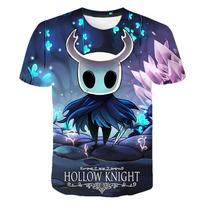 New Cartoon Game T-Shirts Hollow Knight 3D Print T Shirt Fashion Kids Casual Boy Girl Children O-Neck Tshirt Tees Tops Clothing 110