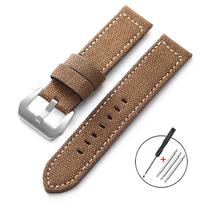 20mm 22mm 24mm Drobės Nailono Odinės Laikrodžio Dirželiai Patvarus Džinsinis Apyrankės Dirželis Panerai Universalus Vyriškas Moteriškas Riešo Dirželis 20mm