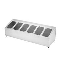 Handun 1/9 Stainless Steel Slanted Food Pan Rack