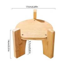 Drink Dispenser Stand Bamboo Rack Glass Jar Water Jug Holder Beverage Whiskey Decanter Stand Dispenser Base