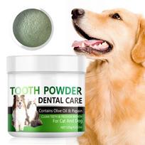 Tooth Cleaning Powder For Dogs And Cats, Oral Cleaning, Teeth Cleaning, Breath, Pet Breath, Tooth Cleaning Powder. One Size žalia