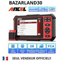 Appareil de diagnostic OBD2 - ANCEL - DS300 - Bluetooth 5.0 - Écran tactile 7 pouces - 6300 mAh raudona