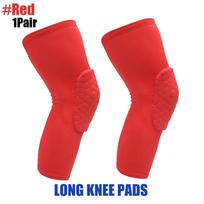 1Pair Knee Pads Long Compression Leg Sleeves For Basketball Football Sports Kids Adult Women Men XL violetinė