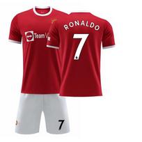 2021-22 Nauji Man Utd Raudonojo Velnio Namų Marškinėliai #7 Ronaldo #6 Pogba #18 Žvaigždžių Žaidėjų Futbolo Marškinėliai S