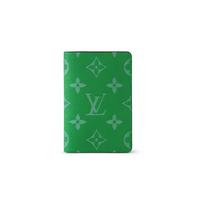 Louis Vuitton Pocket Organizer Monogram Flap Leather Wallet Women Wallet Green M83101 Box(Basic Set+Box)