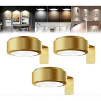 3Pcs Wireless LED Picture Lights, Rechargeable Magnetic Painting Light with Remote, 3 Color Temps, No Drill Installation for Wall Art & Posters juoda