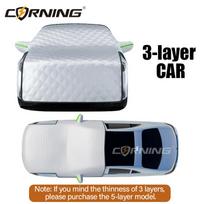 Automobilio uždangalai Apsauga nuo krušos Pusiau uždangalas Apsauginis lauko tentas Apsauga nuo saulės Apsauga nuo krušos Lauko vandeniui atsparus Universalus Priekinio stiklo Dulkių 3 Layers CAR Thin