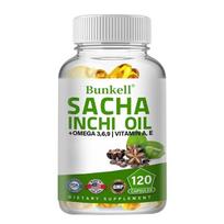 Sacha Inchi aliejus+Omega 3 6 9, Vitaminas A, Vitaminas E Maisto papildas 120 Capsules