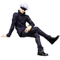 10CM Anime Jujutsu Kaisen Figure Gojo Satoru Sitting Instant Noodles Press Animation Model Toys And Gift Collection Decoration With box