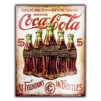 VINTAGE COKE METALINIS ŽENKLAS RETRO PLAKETĖ Virtuvė GARAŽAS BARAS PUB VYRO URKYS Aliuminis 20x30cm（7.8x11.8inch）