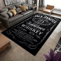 2026 naujas įvairių dydžių J-Jack D-Daniels margintas kilimas jogos kilimėlis namų dekoracija svetainė miegamasis neslystanti zona kilimas dovana 40x60cm