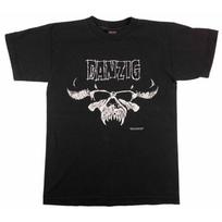 Danzig Kaukolės Logotipas Vintažinis Hard Rock Evilive 2000 Lucifuge Samhain Unisex Marškinėliai S juoda