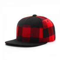 Fashion Hip Hop Cap Plaid Adjustable Snapback Cap Outdoor Adult Casual Sports Cap Outdoor Sun Baseball Cap 58-62cm