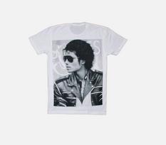Vyriška Michael Jackson saulės akinių marškinėliai Balta Unisex marškinėliai S
