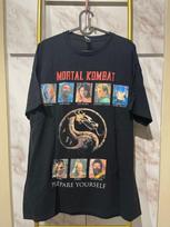 Mortal Kombat pagrindiniai juodi marškinėliai Unisex Dovana marškinėliai Klasikinis stilius Unisex marškinėliai XXL