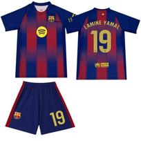 2025-26 Barselonos namų marškinėliai #9 Lewandowski #19 Yamal Futbolo marškinėliai 22