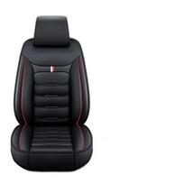 Viskas įskaičiuota Sėdynės užvalkalas Pilna oda Automobilio sėdynės apsauga Pagalvėlė Vienam vairuotojui ir keleiviui Visų sezonų Universalūs priedai Black-Red-1PC