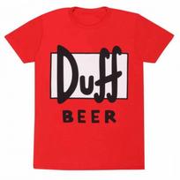 THE SIMPSONS Unisex Adult Duff Beer T-Shirt S juoda