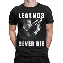 Vyriški marškinėliai Legends Never Die Charlie Kirk parašas 100% medvilnė trumpomis rankovėmis apvalus kaklas drabužiai vasara -... S įvairiaspalvis