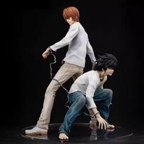 Death Note, Electric Shock, GK, Yagami Luna & L, Statue, Anime Scale Model Wholesale, Decoration Piece 22CM