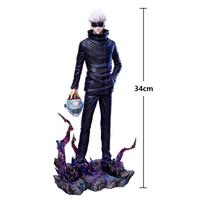 JJK Anime Figure Gojo Satoru action figures battle version Gojo figurine PVC model Adult Ornament Collections Statues Gifts 34cm 34cm