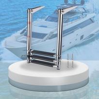 Functional Telescopic Boat Ladder Serving As Boarding Step And Swimming Platform Offering 200kg Capacity For Water Adventures 1
