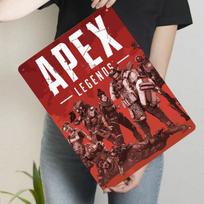 Apex Legends Game Characters Custom Metal Tin Sign Wall Art Decor for Gamers Room Home Decoration 20x30cm（7.8x11.8inch）