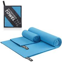Microfiber Quick-Dry Portable Sports Towel dangaus mėlyna spalva