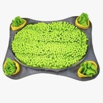 Exercise your dog's nose sniffing ability to eliminate anxiety Pet sniffing pad žalia