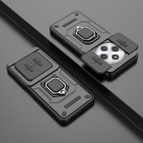 Xiaomi Redmi 14C Phone Case,Military-Grade Magnetic Kickstand Phone Case Cover for Xiaomi Redmi 14C juoda