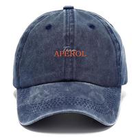 Aperol komandos Vintažinė skalauta beisbolo kepurė Retro sendinta medvilninė kepurė Unisex reguliuojama snapback kepurė grupės vakarėliui, sportui, draugams