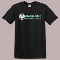 Bianchi Passione Celeste Vyriški Juodi Marškinėliai Top Unisex 3XL