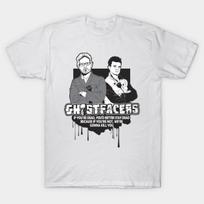 Men Black Print T-shirt Ghostfacers No-Cut Transfer Paper Print Cotton Tshirt XL balta