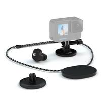 UURIG BH-06 magnetinio sportinio fotoaparato kaklo laikiklio laikiklis greitai atjungiamas su 1/4 colio prisukamu adapteriu juoda