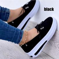 Moterų Mados Batai Platforminiai Lengvi Mokasinai Batai Laisvalaikio Pleištai Batai Storas Padas Moteriški Batai 38 mėlyna