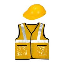 2/3Pcs Construction Worker Costumes Kid Builder Career Outfit Belt Vest Hat