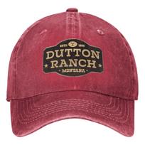 Yellowstones Dutton Ranch beisbolo kepuraitė Unisex vyrams Senovinis logotipas Gatvės stilius Trucker Tėčio kokybė Teniso Skate Beisbolo kepuraitės One Size