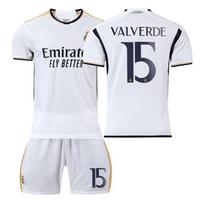 2023-24 Real Madrid namų marškinėliai #9Mbappe #5 Bellingham #7 Vinicius, gerbėjų versija Futbolo marškinėliai 16