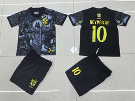 25-26 Brazilija Specialus leidimas Juoda Ne. 10 Nacionalinės Komandos Futbolo Marškinėliai Vaikų Marškinėliai Vaikų Drabužiai Dydis 14-30 14 yards/90