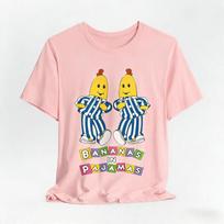 Bananas Pižamoje Amerikietiškas Retro Televizijos Laida Unisex Trumpomis Rankovėmis Marškinėliai Grafiniai Marškinėliai Moterų Drabužiai Vintažiniai Aukštos Kokybės Medvilnė S