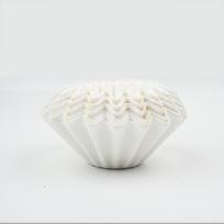 50Pcs Disposable Basket Coffee Filters, Cake Shape Pour Over Filter Paper for B75/155/185 Drippers 50pieces pack into a box balta