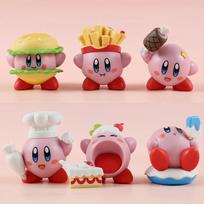6 vnt./rinkinys Kirby torto dekoracija Maistinė vinilinė lėlės figūrėlė Žaislai Vaikų dovanos